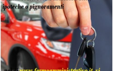 Acquistare auto usata senza vizi come fermo amministrativo