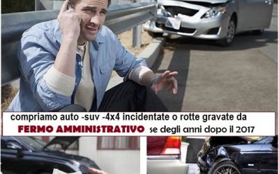 Vendere auto incidentata gravata da fermo amministrativo