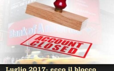 L’Ufficio delle Entrate Riscossionivisionerà i conti correnti a partire da Luglio 2017