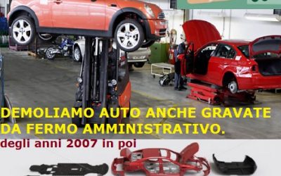 Rottamazione auto in fermo amministrativo