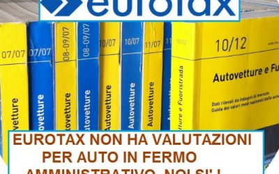 Quotazione Eurotax per auto veicoli in fermo amministrativo dove?