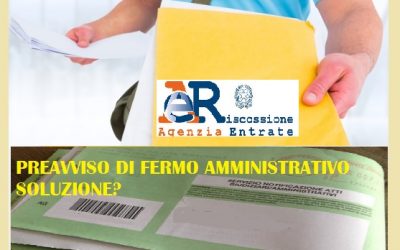 Ricorso su preavviso di fermo auto Agenzia delle Entrate Riscossioni